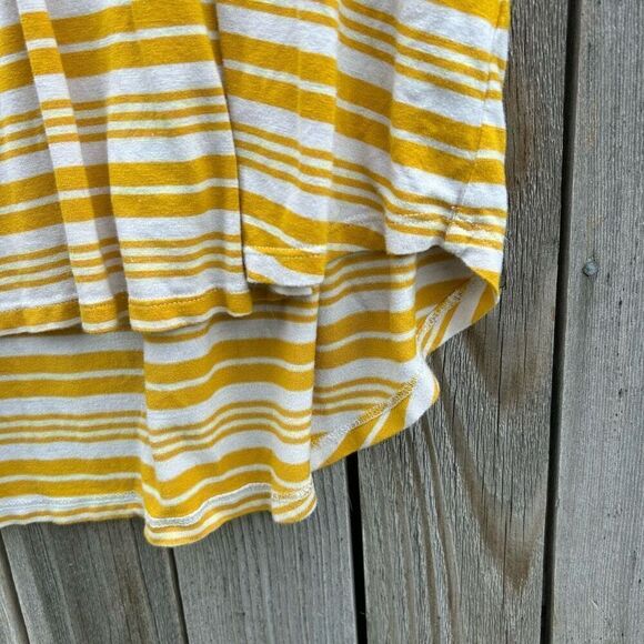 DeCollection striped blouse short sleeve tunic size xl - Picture 3 of 5